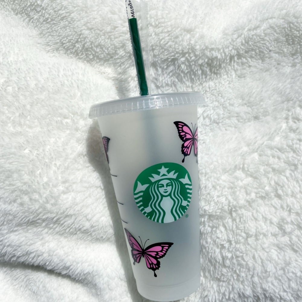 Customizable Butterfly Starbucks Cold Cup - Picture 10 of 16